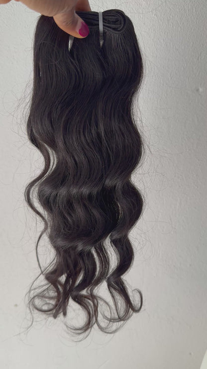 Raw wavy bundles