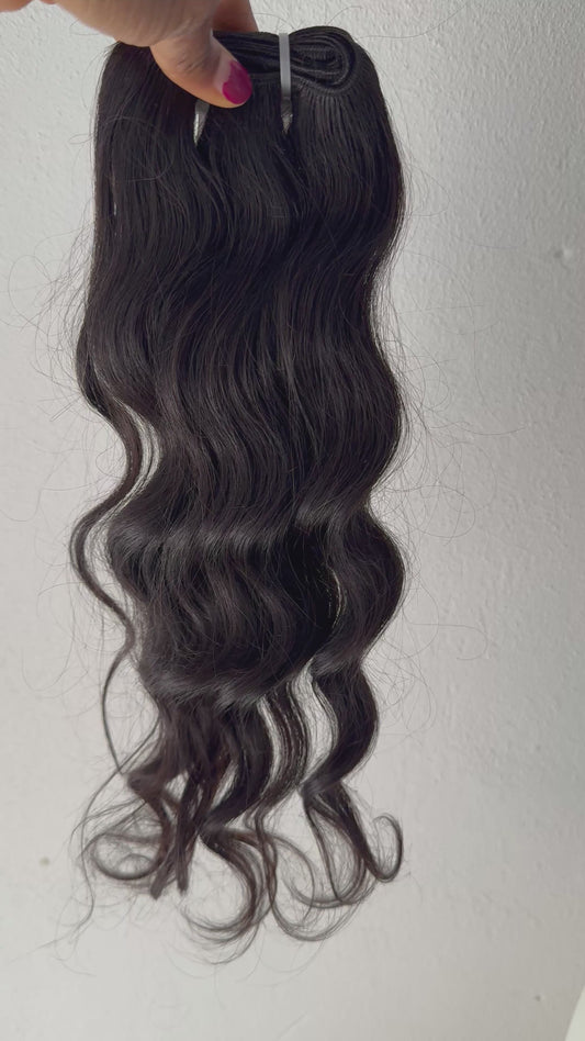 Raw wavy bundles